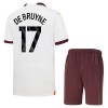 Camisola + Calções Manchester City Kevin De Bruyne 17 Criança Equipamento 2ª 23/24